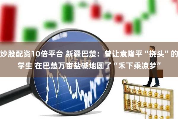 炒股配资10倍平台 新疆巴楚：曾让袁隆平“挠头”的学生 在巴楚万亩盐碱地圆了“禾下乘凉梦”